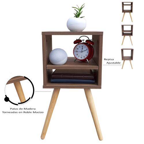 Buro Estilo Moderno, Hogare,  Mesita De Noche Mesa Buró, Minimalista y Divertido Parota 