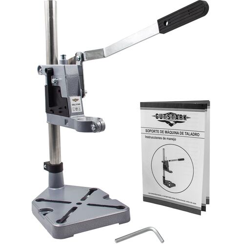 Soporte Taladro Vertical 4 Sujetadores Base Hierro 1 a 60 mm Ajustable Gutstark