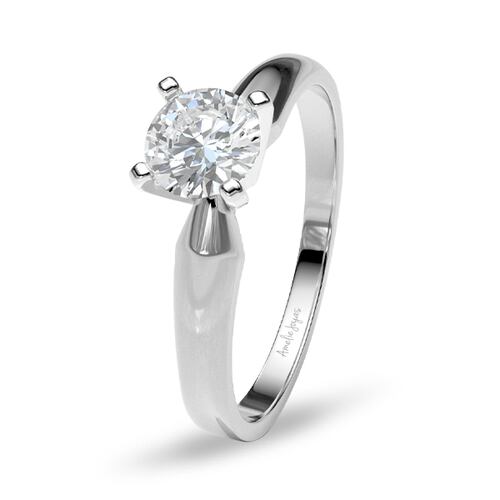 Anillo de compromiso en Oro Blanco de 14K Amelie Joyas