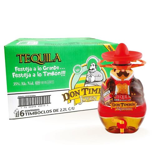Caja Tequila Don Timbón Reposado 2.2L C/u
