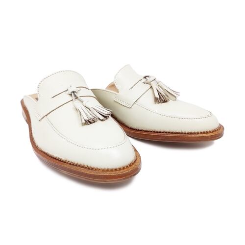 Zapato Tipo Mule Flat Dasalo Hueso En Piel Vacuno Para Dama.