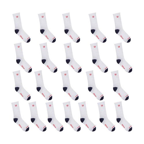 PAQUETE CALCETINES CALCETA CABALLERO WILSON SIN FELPA 22 PARES BLANCO PUNTA Y TALÓN UNITALLA(25cm-29cm)