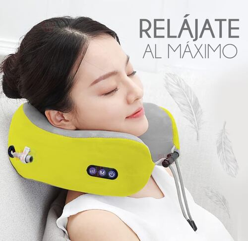 Masajeador Almohada de Viaje para Cuello con Calor Térmico 