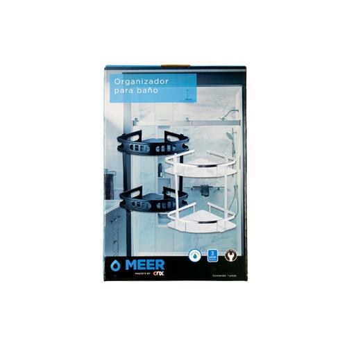 CNX Organizador de Aluminio Cromado Para Regadera .