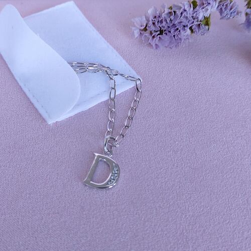 Collar de Inicial Authshine de Plata Ley 925 con Circonia Letra A para Mujer.