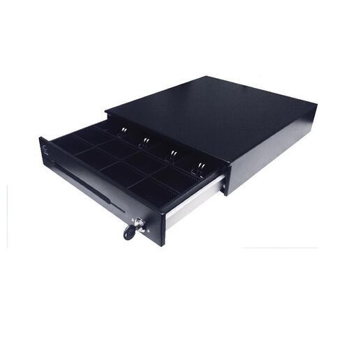Cajon de dinero EC-CD-50M negro billetes 4 Monedas 8 oficina punto de venta negocio pc lap tienda