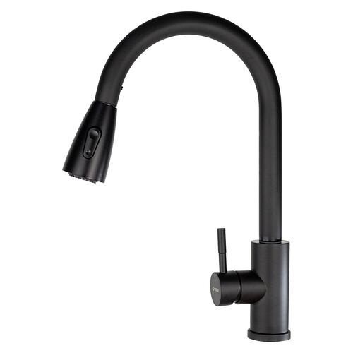 CNX Mezcadora Flexible Monomando para Fregadero Negro