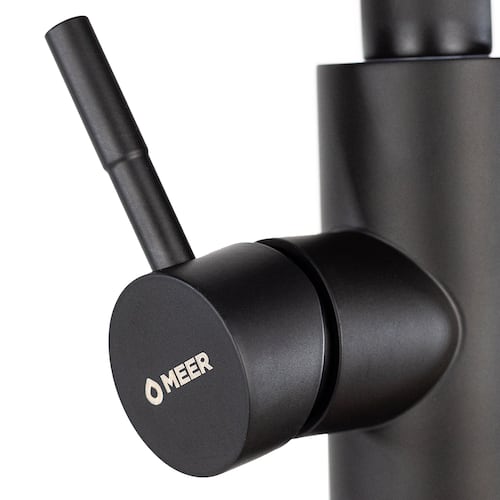 CNX Mezcadora Flexible Monomando para Fregadero Negro