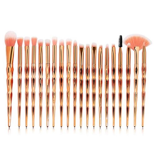 10 piezas de Pinceles de maquillaje de ojos Multicolor