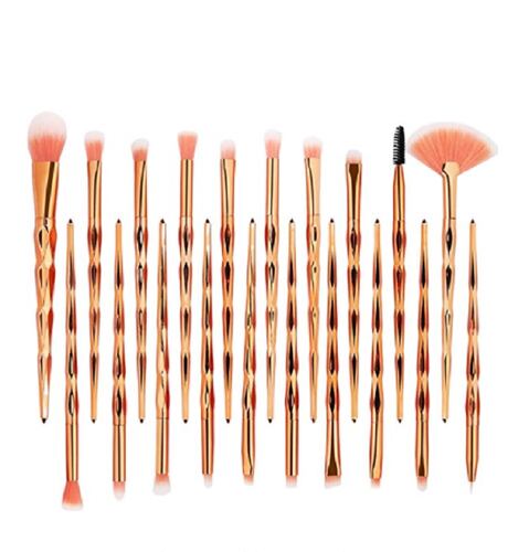 10 piezas de Pinceles de maquillaje de ojos Multicolor