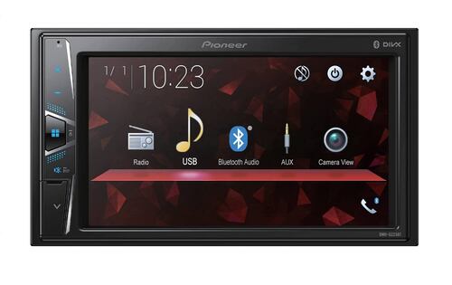 AUTOESTÉREO PIONEER CON PANTALLA TÁCTIL DE 6.2´´ DMH-G225BT BLUETOOTH USB AUXILIAR CON ENTRADA DE CÁMARA DE REVERSA
