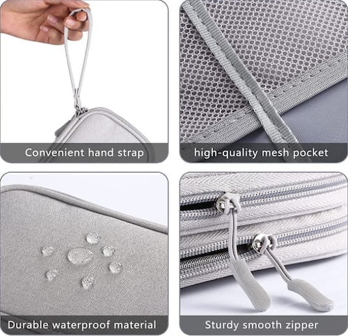 Estuche para Accesorios Electrónicos Universal Color Gris