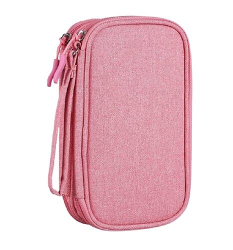 Estuche para Accesorios Electrónicos Universal Color Rosa