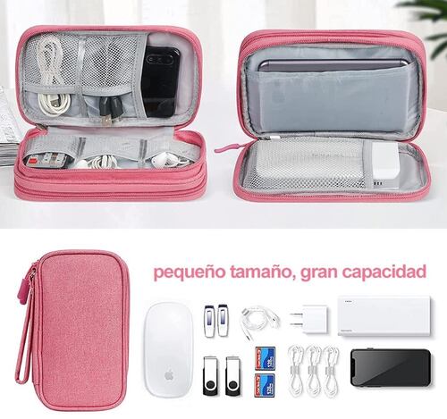 Estuche para Accesorios Electrónicos Universal Color Rosa