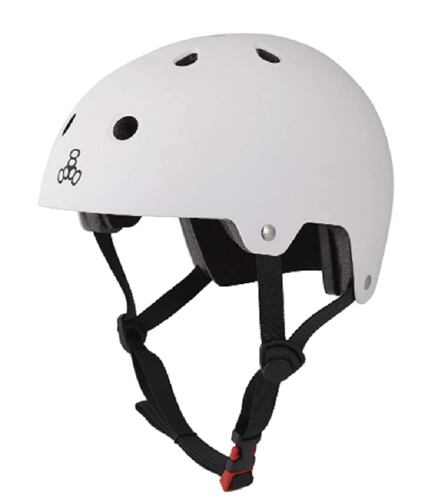 Casco Ligero para Ciclismo o Moto Talla X-Small Blanco 
