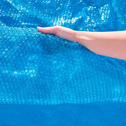 Cubierta Cobertor Solar Para Alberca Piscina Redonda Azul De Burbuja 3.05 M Bestway.