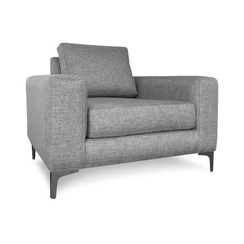 Sillon Individual Kama Gris Claro - Kessa.