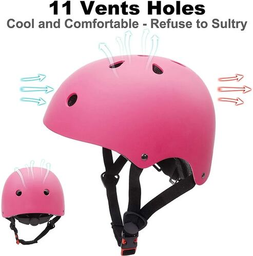 Casco De Bicicleta Para Niños 3 a 8 Años Rosa