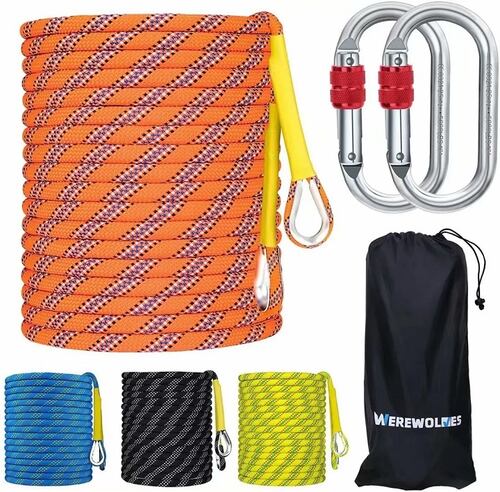 Cuerda Alpinismo Escalada Rescate 20m Naranja 