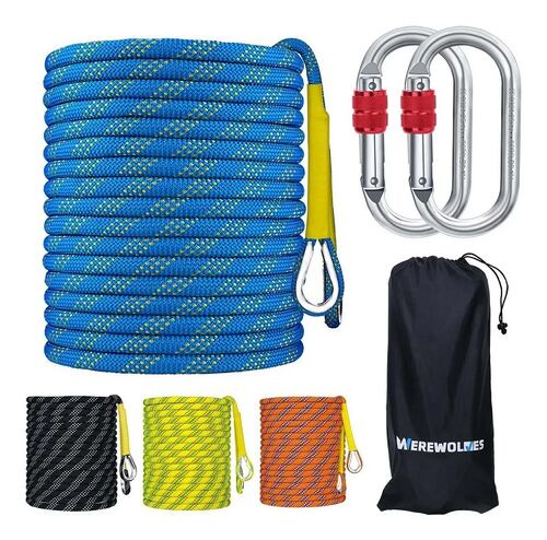 Cuerda Alpinismo 8mm Estático Escalada Paracord 10m Azul