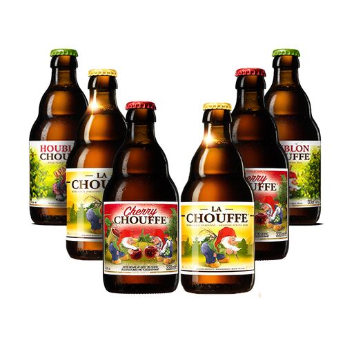 Six Pack Cerveza Chouffe Mix 330ml c/u