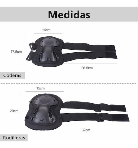 Rodillera Y Codera Táctica Militar Para Bicicleta