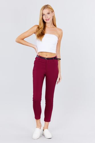 Pantalon Con Cinturon a tobillo Active USA Rojo Talla Grande