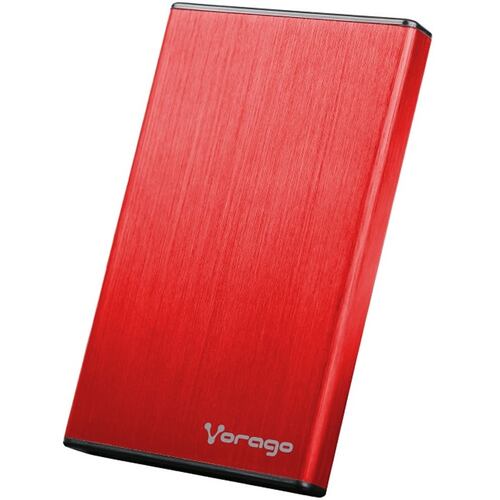Enclosure Para Disco Duro 2.5 Vorago HDD-102-RD SATA a USB 2.0 Rojo AC-475885-3.