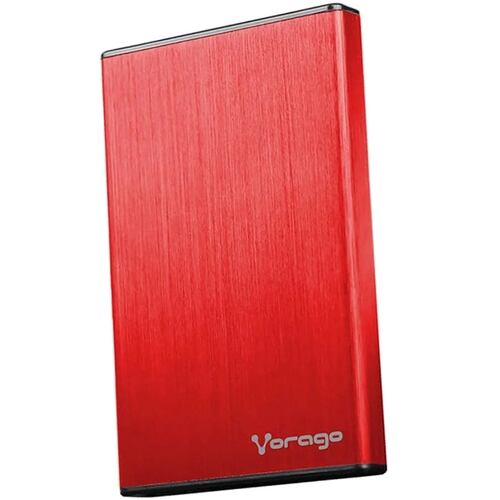 Enclosure Para Disco Duro 2.5 Vorago HDD-102-RD SATA a USB 2.0 Rojo AC-475885-3.