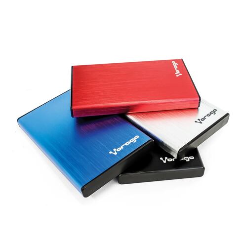 Enclosure Para Disco Duro 2.5 Vorago HDD-102-RD SATA a USB 2.0 Rojo AC-475885-3.