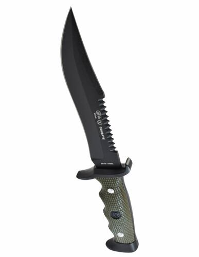 Cuchillo Miguel Nieto modelo Combate 3002 hoja lisa con sierra con Mango ABS y zamak