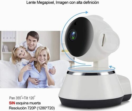 Camara Ip Wifi Vigilancia Alarma App V380 Robotica