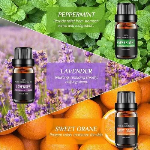 Kit De 6 Aceites Esenciales Aromaterapia