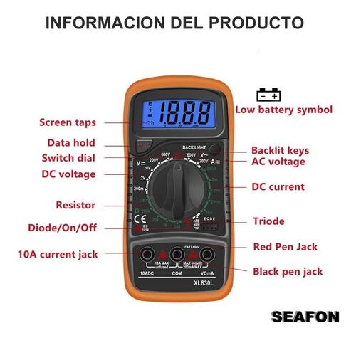 Multimetro Digital Profesional
