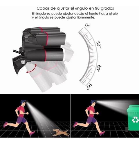 Lampara Cabeza Recargable 12000 Lúmenes 