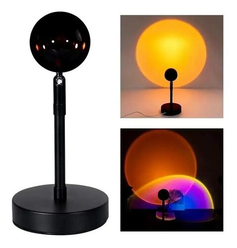 Lámpara De Proyección Sunset Usb, Luz Con De Puesta De Sol