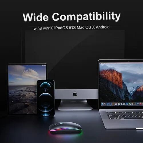 Mouse Ratónl Silencioso Recargable 2.4g Portátil Inalámbrica