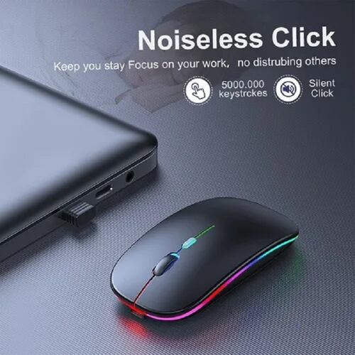 Mouse Ratónl Silencioso Recargable 2.4g Portátil Inalámbrica