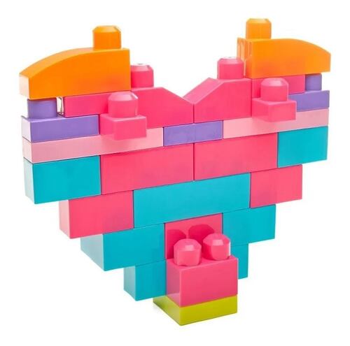 Mega Bloks Bolsa Grande De Construcción Rosa