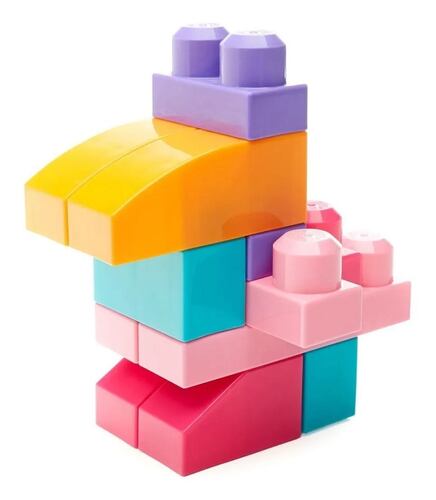 Mega Bloks Bolsa Grande De Construcción Rosa