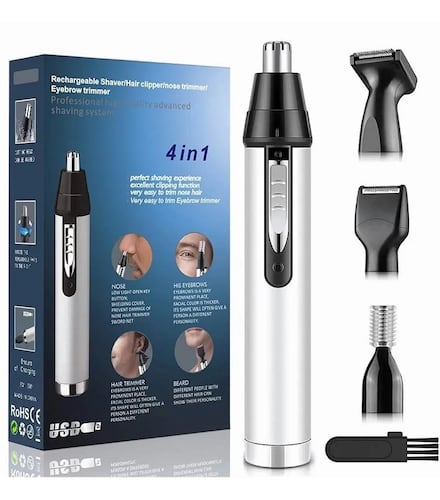 4en1 Kit De Afeitadora De Barba,cortapelos Nariz Y Orejas