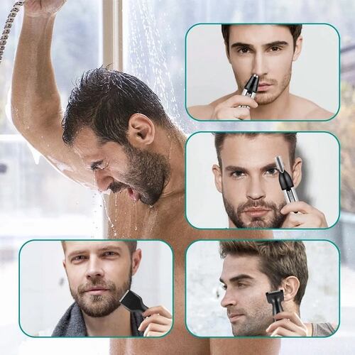 4en1 Kit De Afeitadora De Barba,cortapelos Nariz Y Orejas