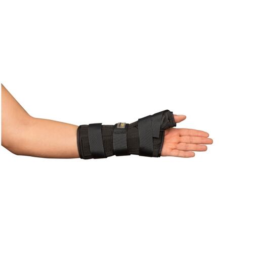 Muñequera Ferula Y Control Pulgar Izquierda Negro Benesta