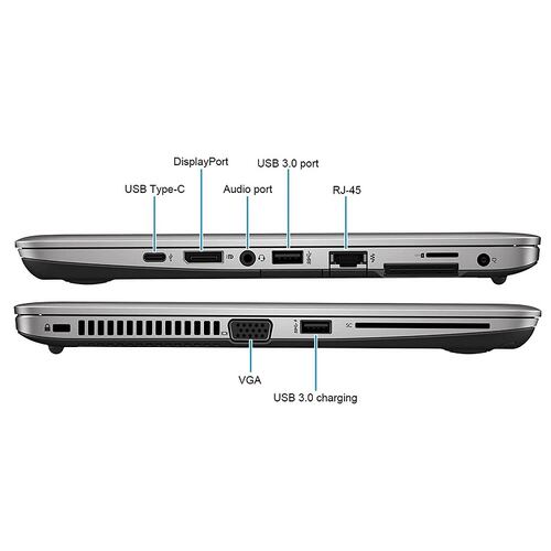 Laptop HP Elitebook 820 G3- Intel Core i5, 6ta generación- 16GB RAM-512GB Disco Solido- 12.5"- Windows 10 Pro- Equipo Clase A, Reacondicionado.	.