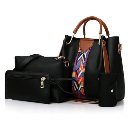 Set 4 Bolsas Mujer Moda Cartera Crossbody Tote Hobo Hombro 