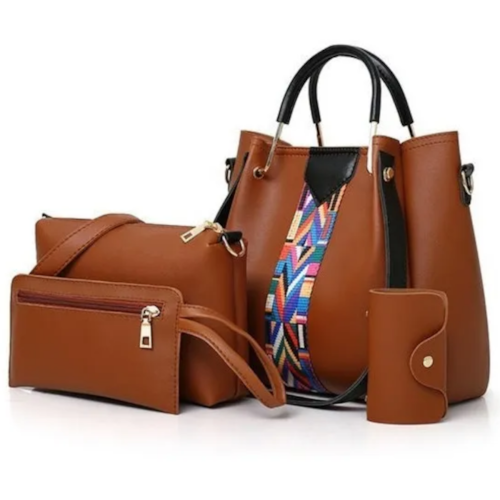 Set 4 Bolsas Mujer Moda Cartera Crossbody Tote Hobo Hombro 
