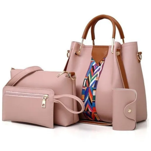 Set 4 Bolsas Mujer Moda Cartera Crossbody Tote Hobo Hombro 