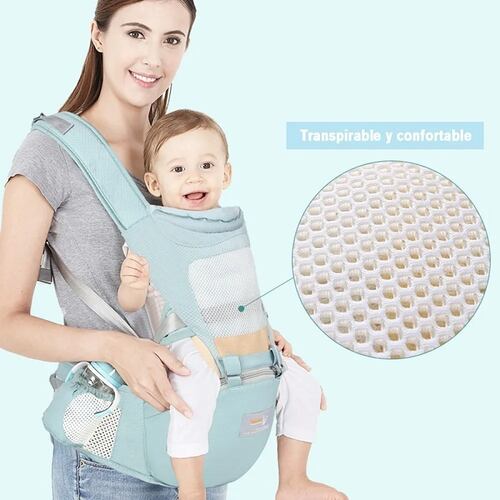 Mochila porta bebés ergonómica Verde