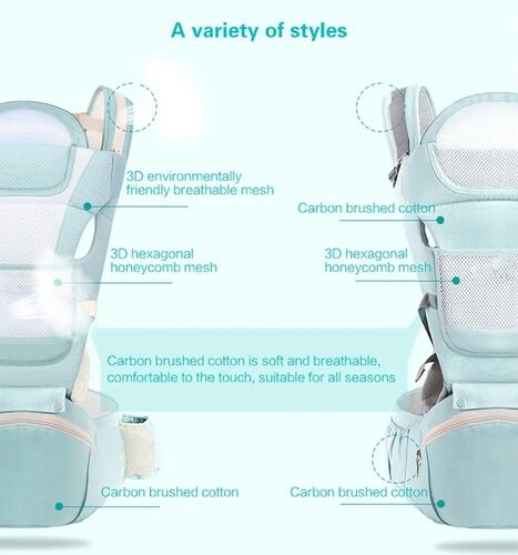 Mochila porta bebés ergonómica Verde