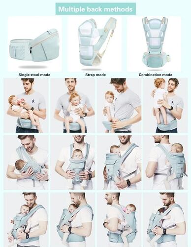 Mochila porta bebés ergonómica Verde